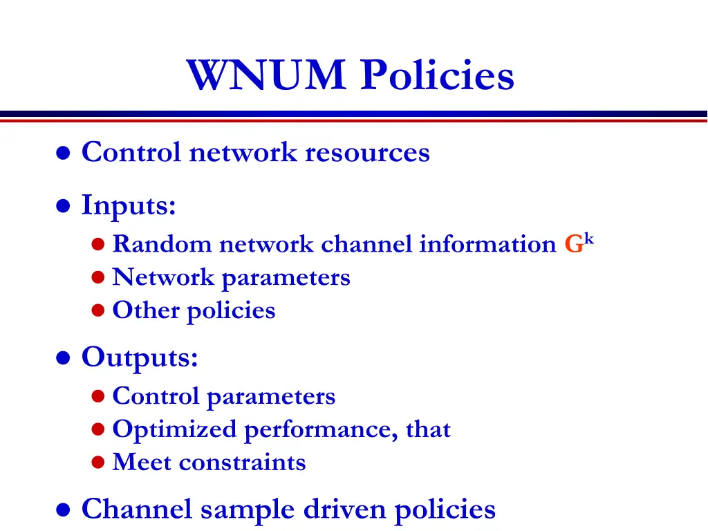 wnum policies