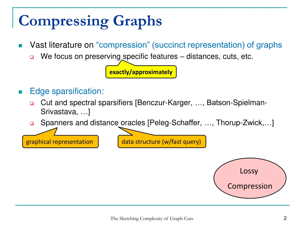 compressing graphs