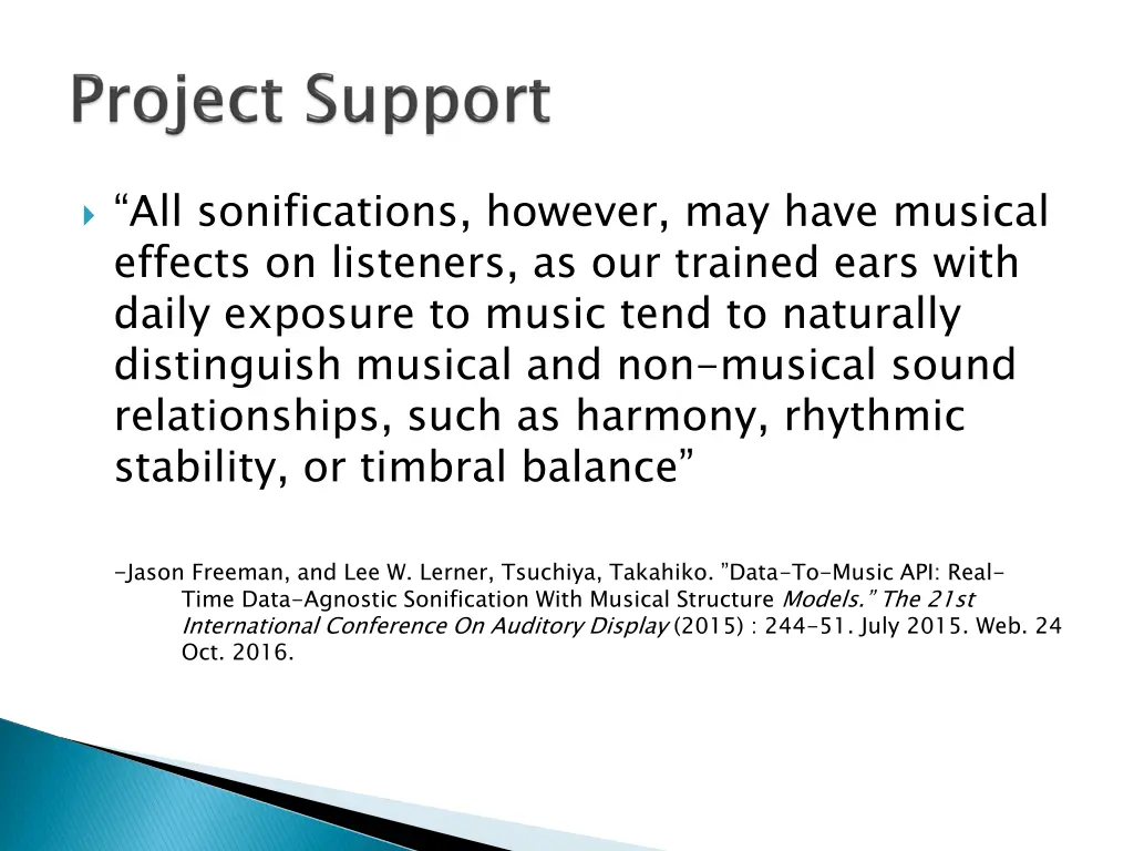 all sonifications however may have musical