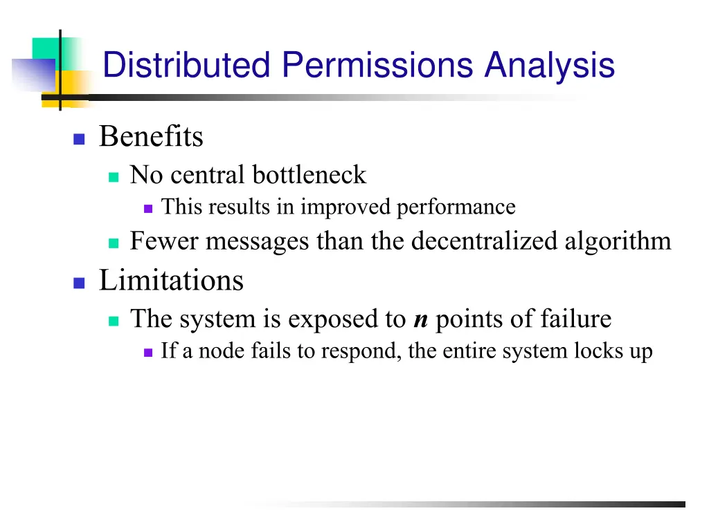 distributed permissions analysis