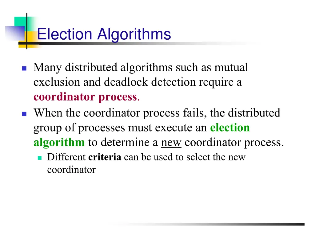election algorithms