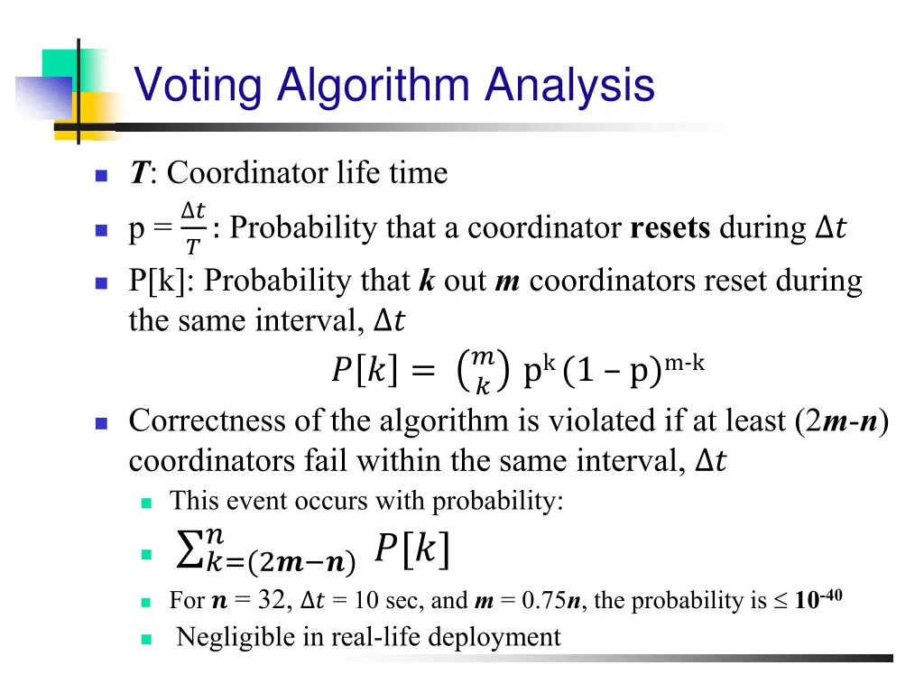 voting algorithm analysis