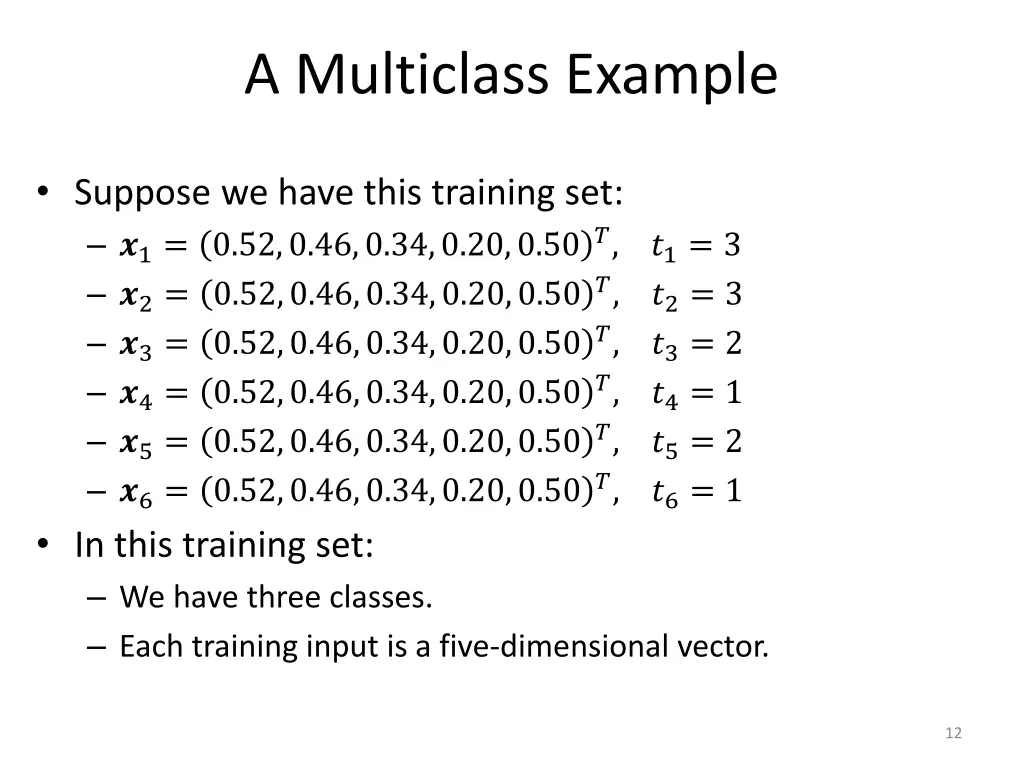 a multiclass example