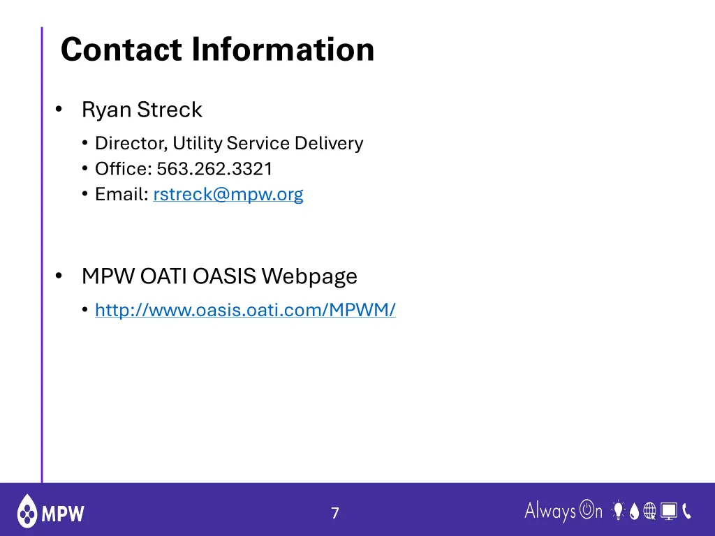 contact information