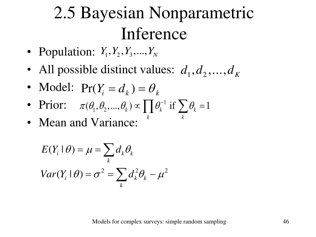 2 5 bayesian nonparametric inference population