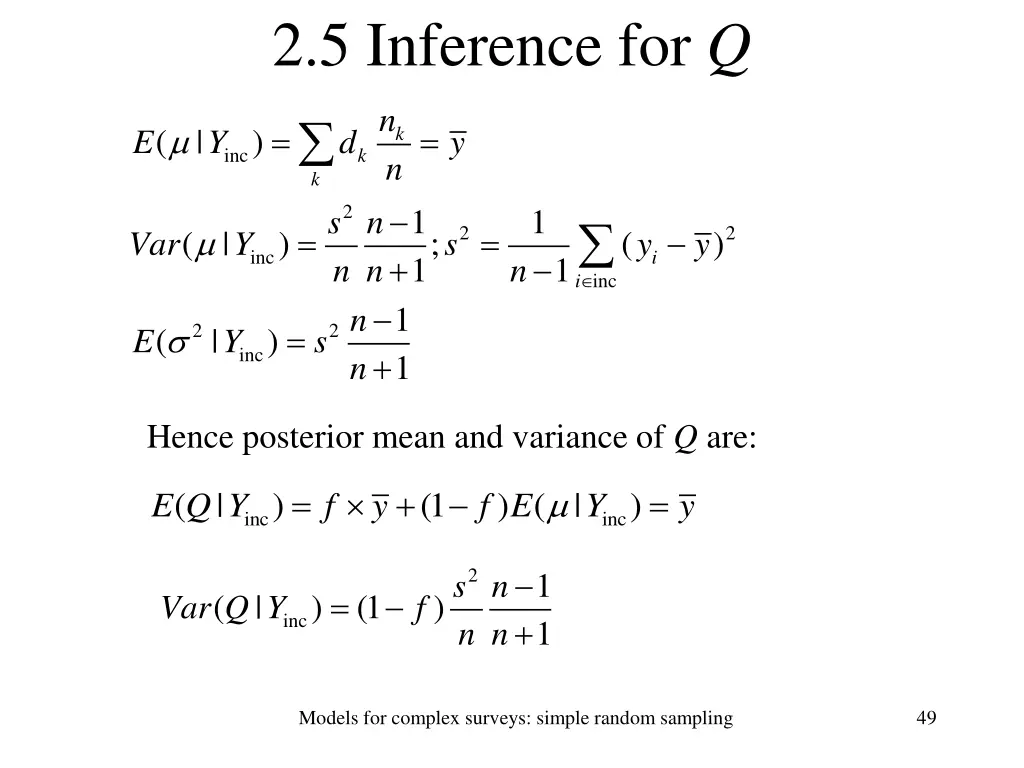2 5 inference for q
