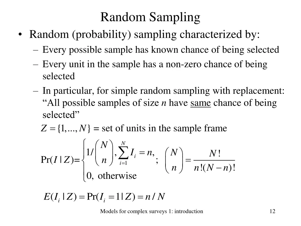 random sampling