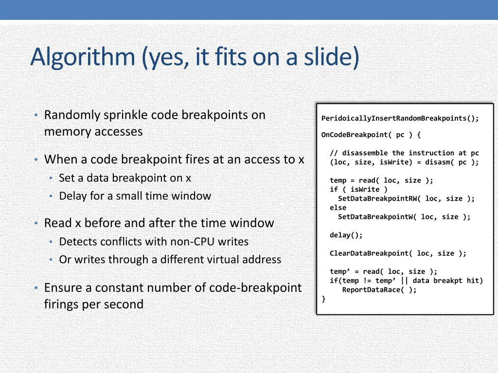 algorithm yes it fits on a slide