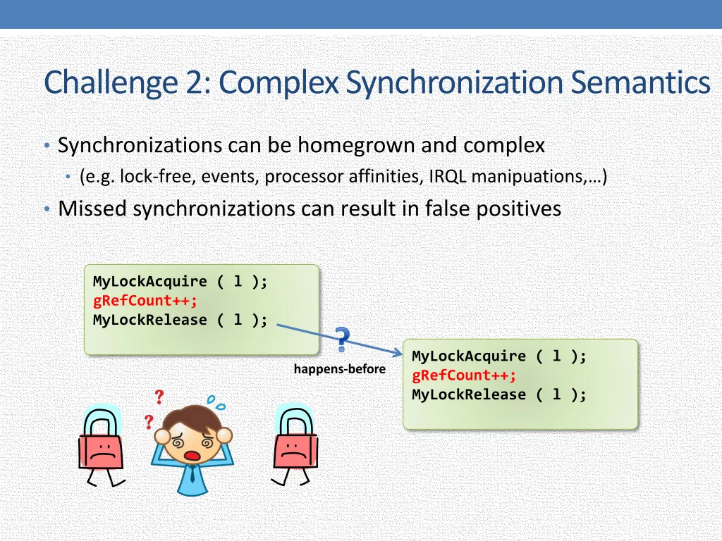 challenge 2 complex synchronization semantics