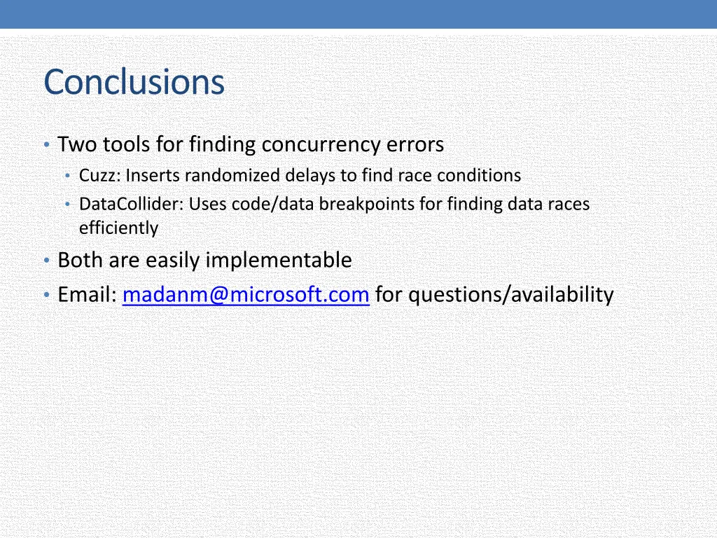 conclusions