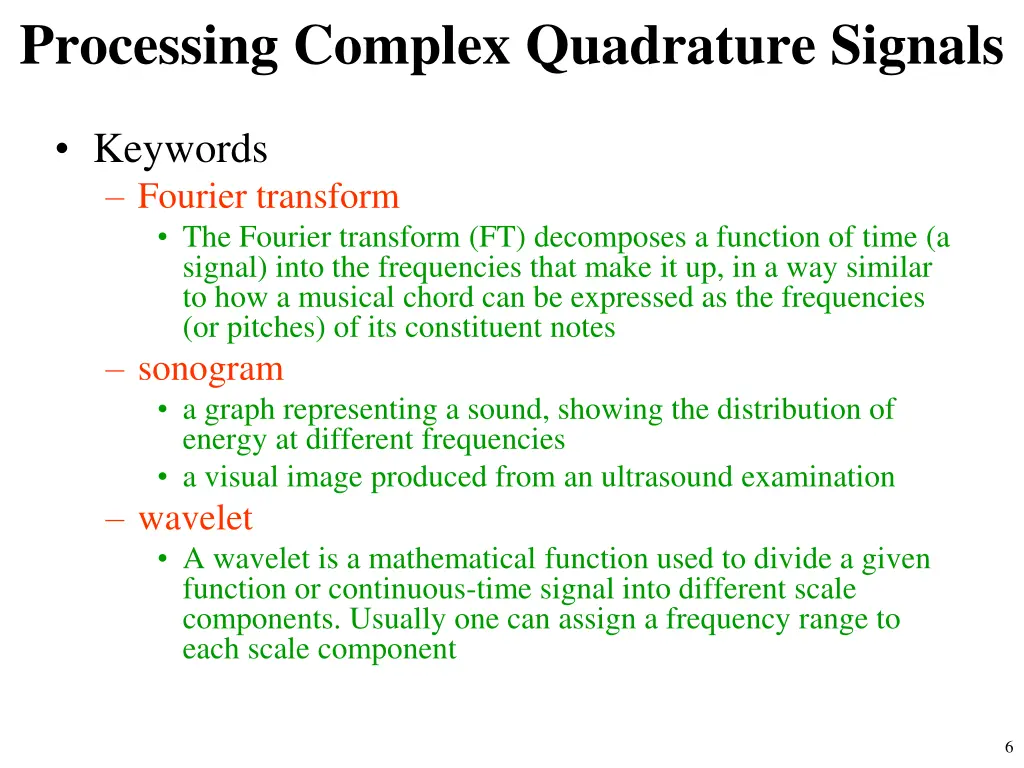 processing complex quadrature signals 3