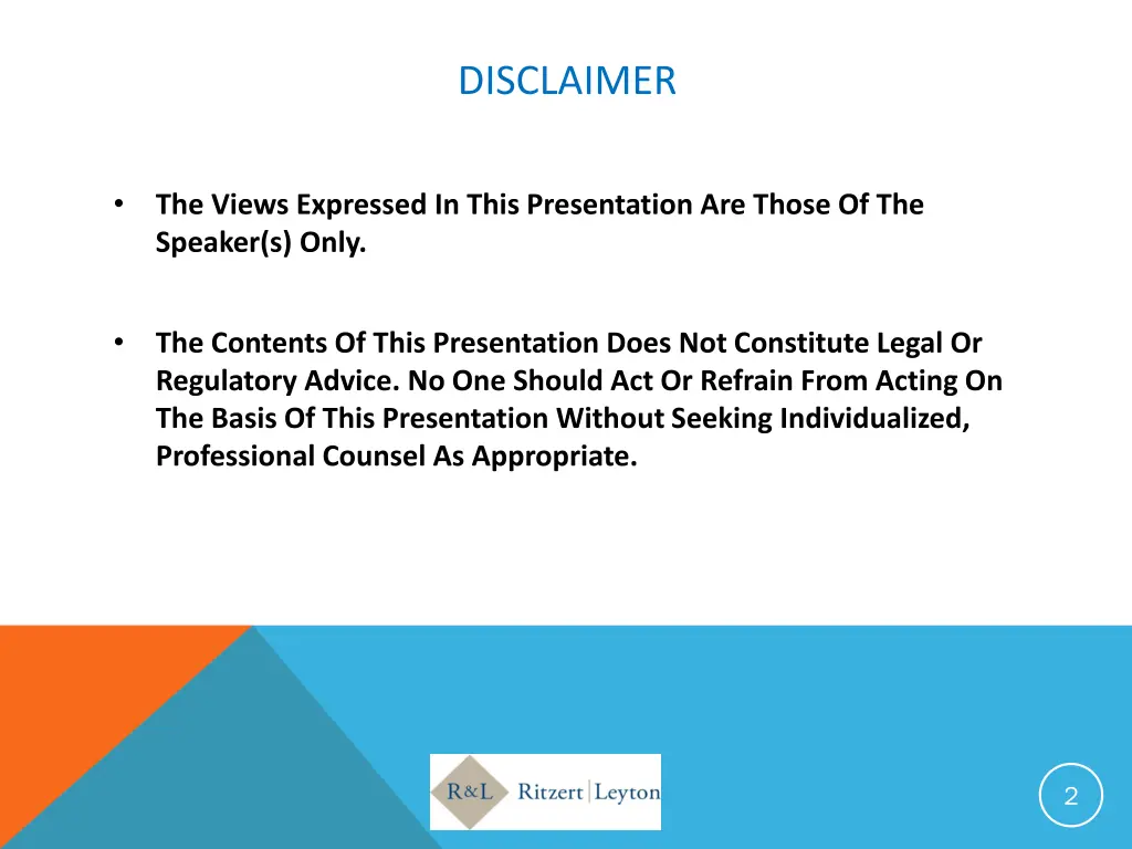 disclaimer