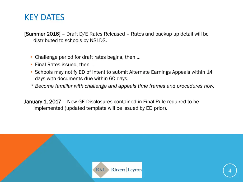key dates 1