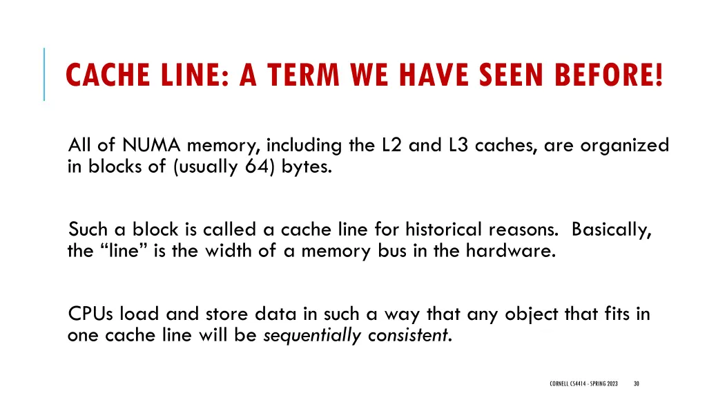 cache line a term we have seen before