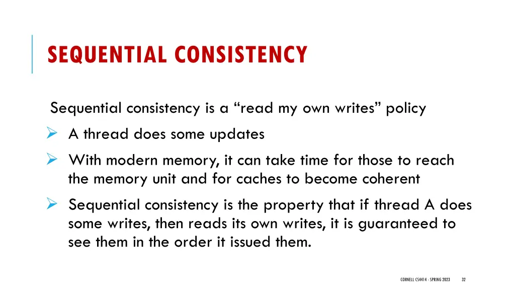 sequential consistency 1