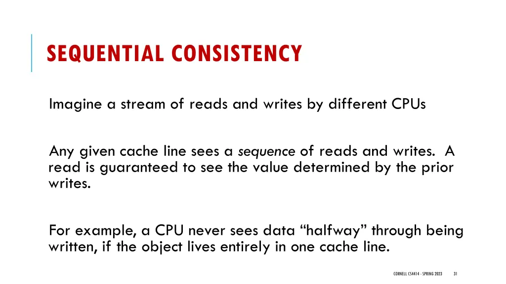 sequential consistency