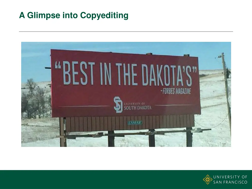 a glimpse into copyediting