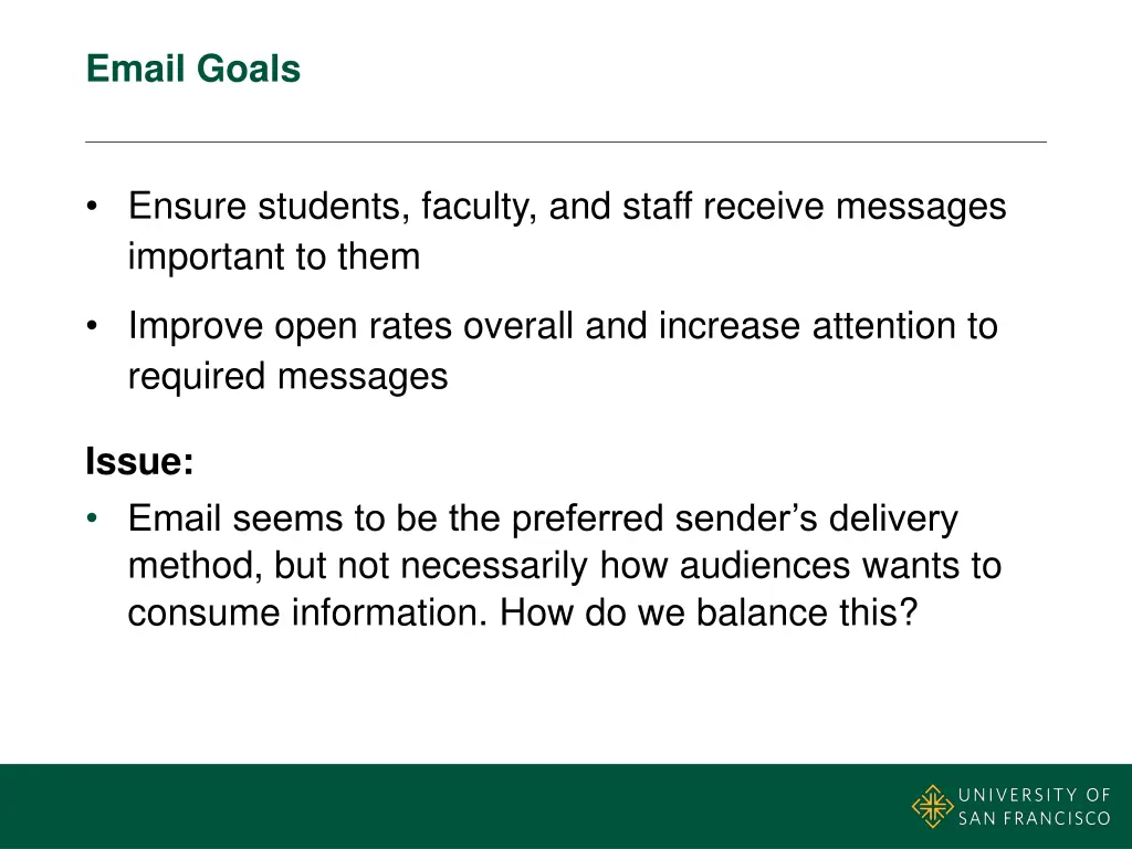 email goals