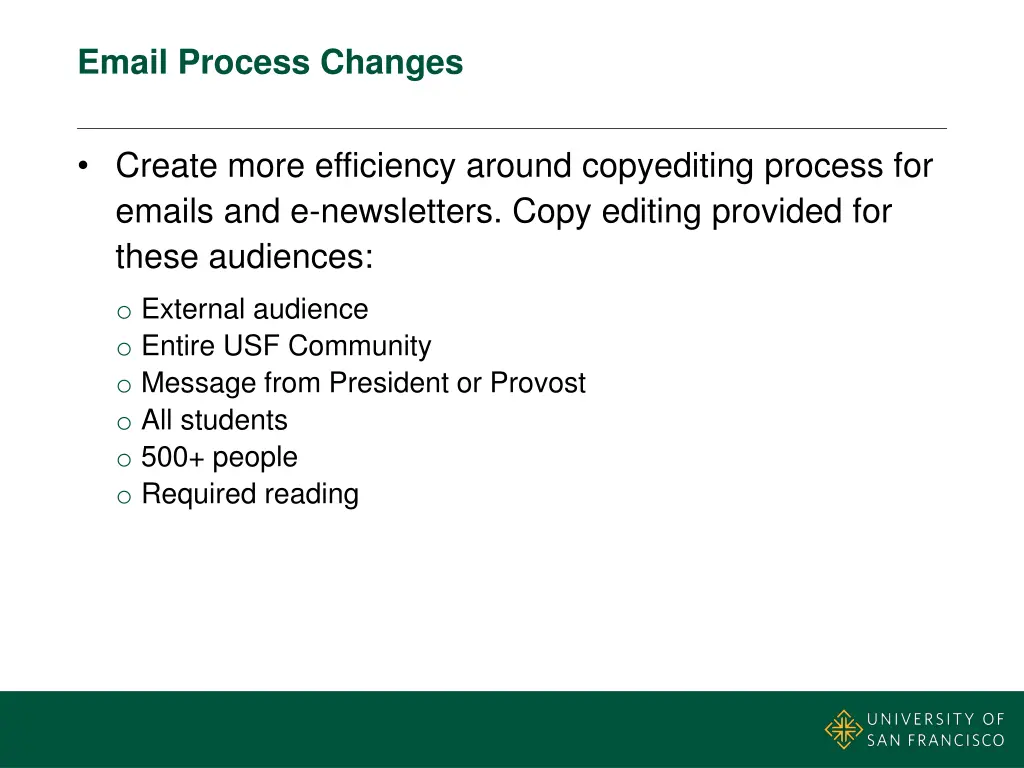 email process changes 3