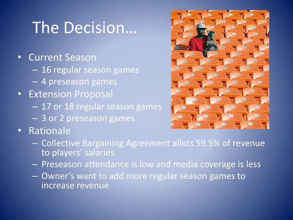 the decision