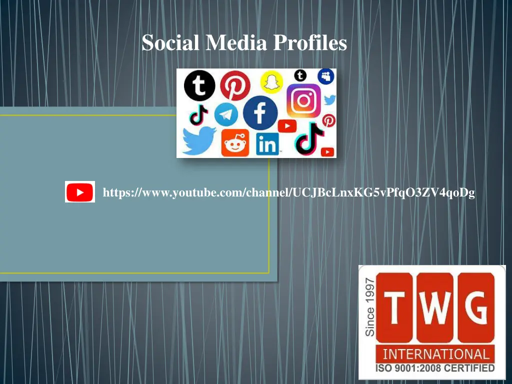 social media profiles