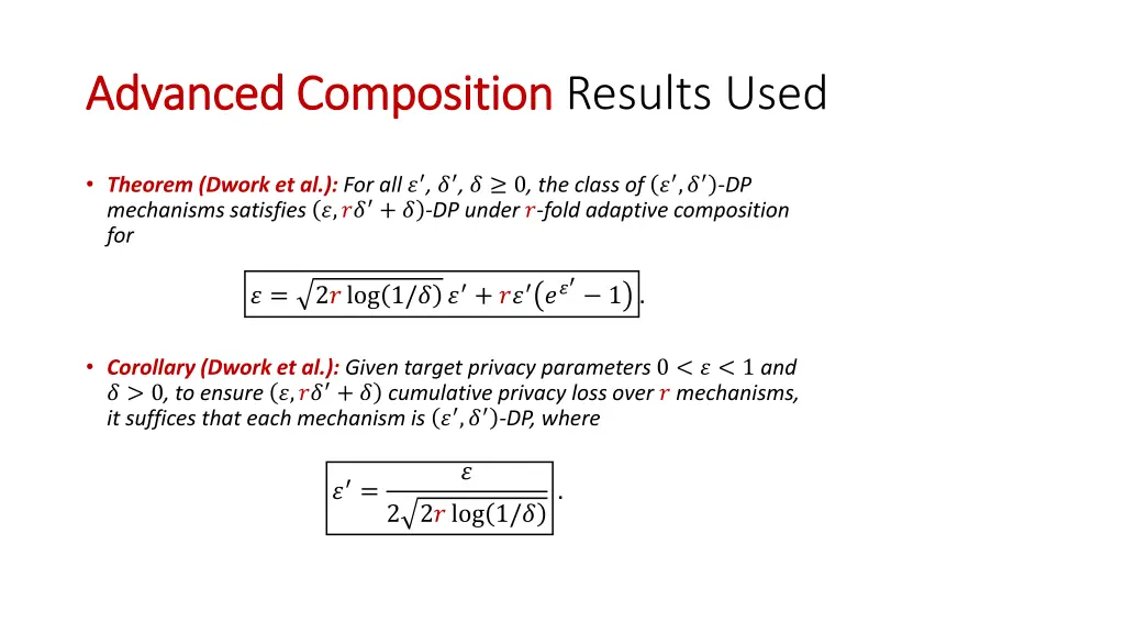 advanced composition advanced composition results