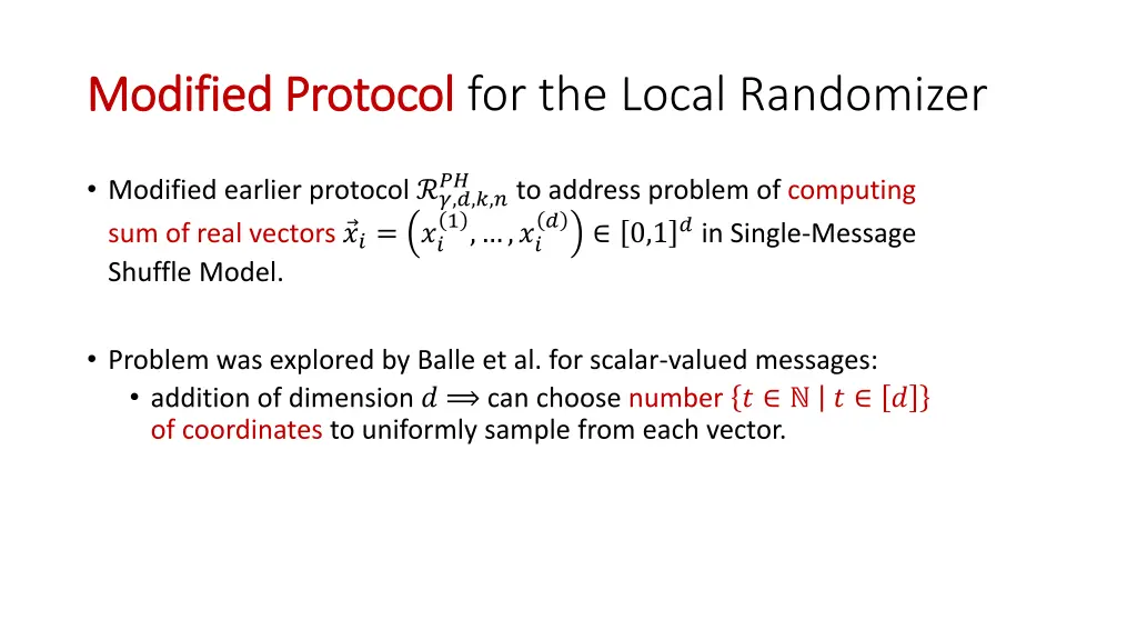 modified protocol modified protocol for the local