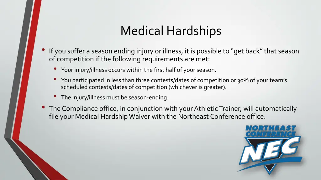 medical hardships