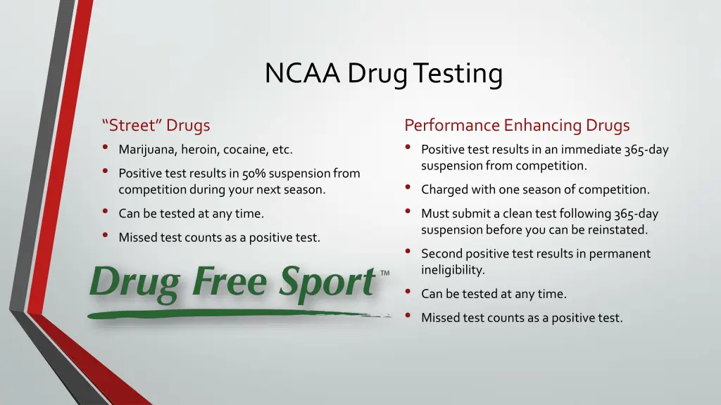 ncaa drug testing