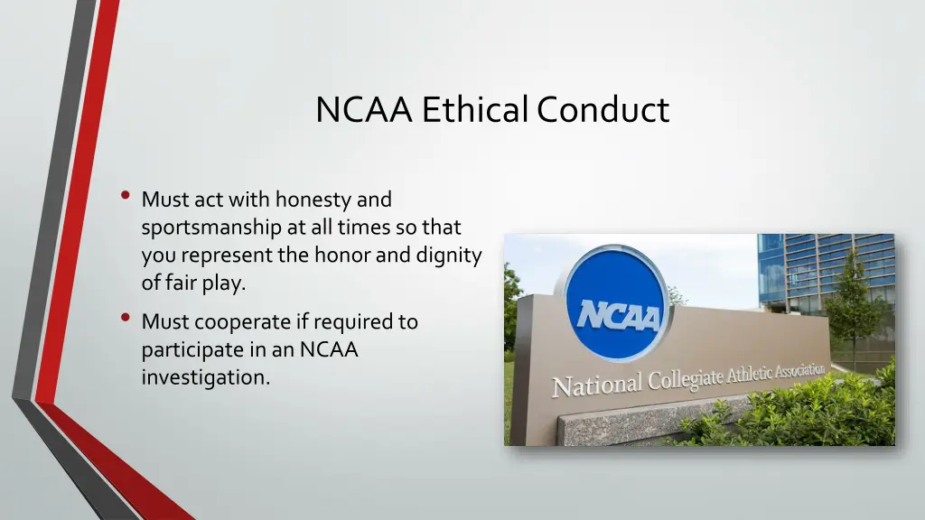 ncaa ethical conduct