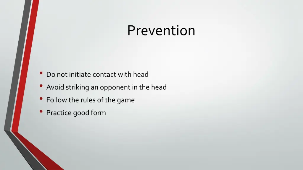 prevention