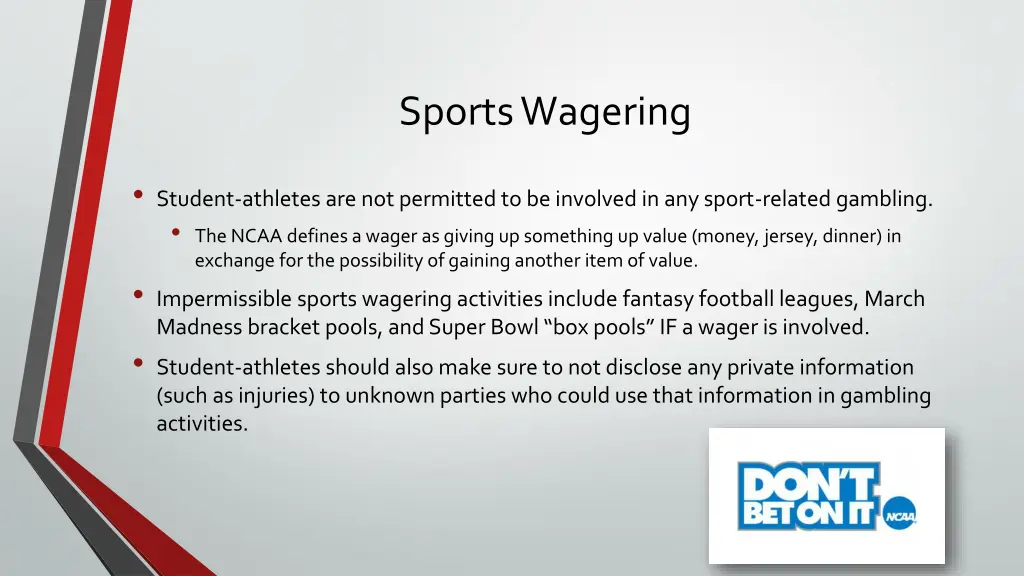 sports wagering