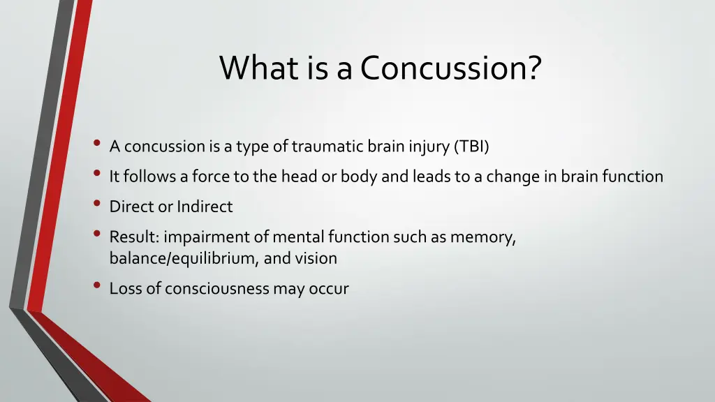 what is a concussion