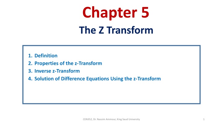chapter 5 the z transform