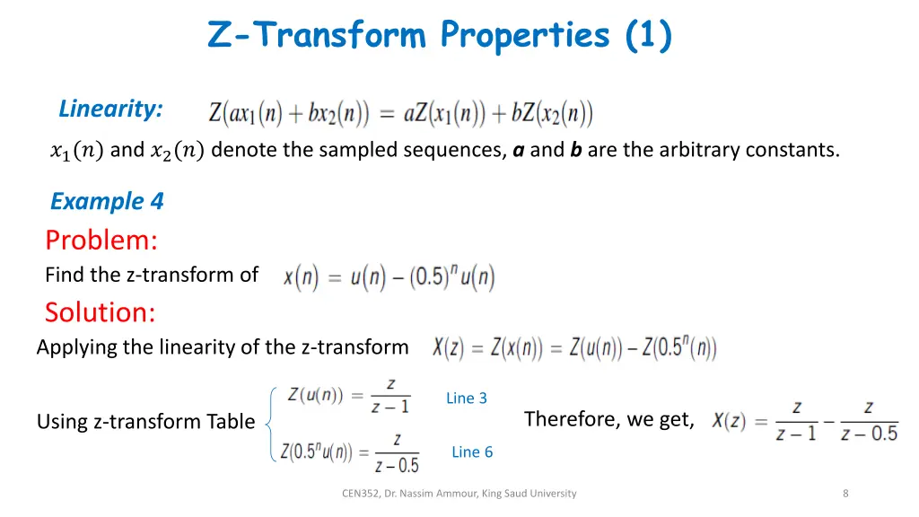 z transform properties 1