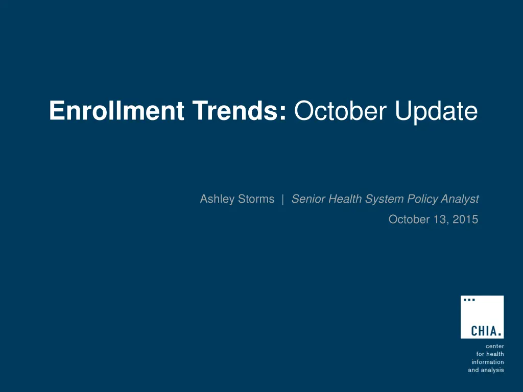 enrollment trends october update