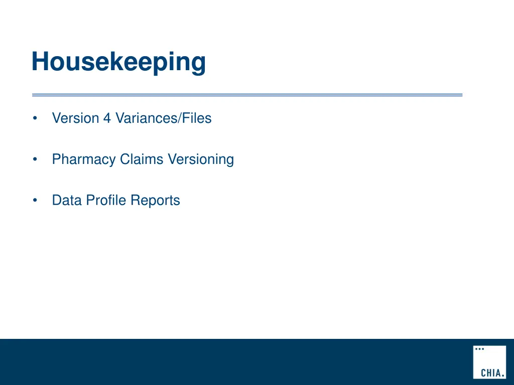 housekeeping