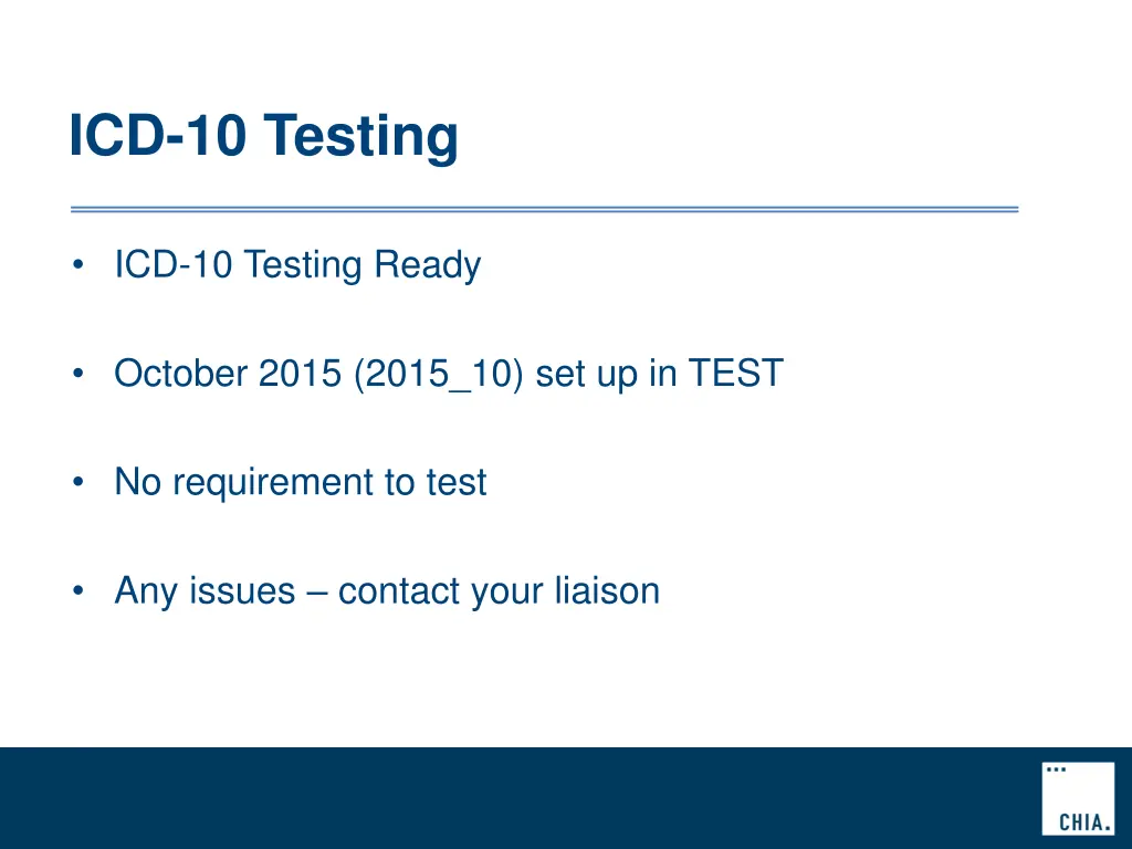 icd 10 testing