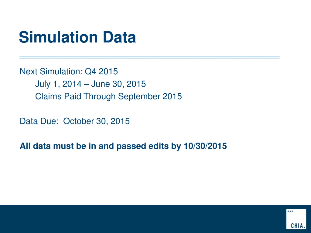 simulation data