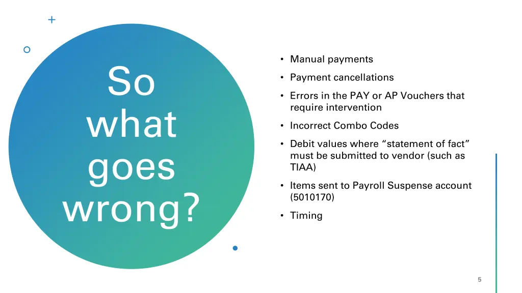 manual payments