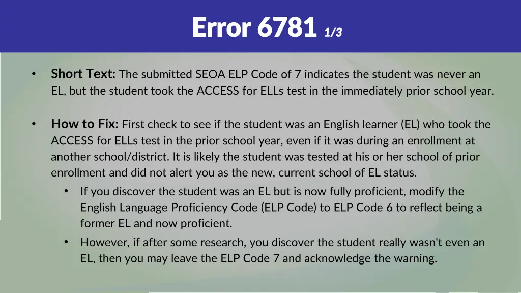 error 6781 error 6781 1 3