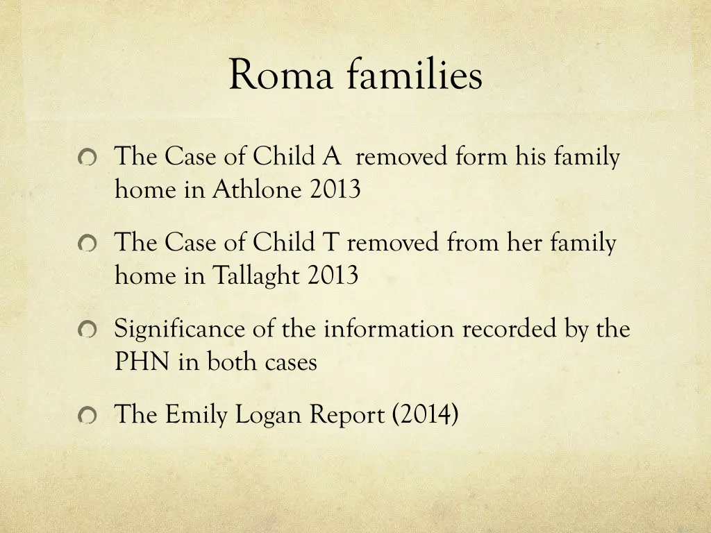 roma families