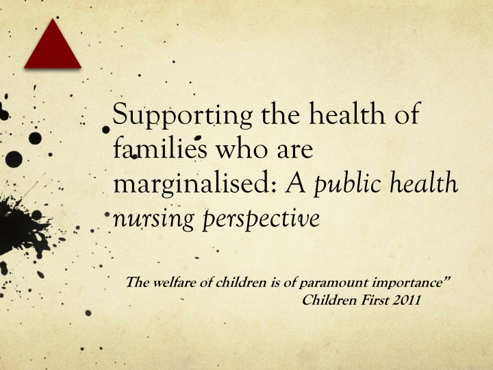 supporting the health of families