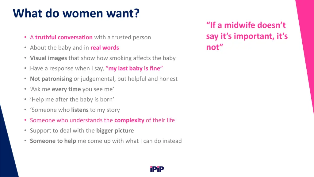 what do women want