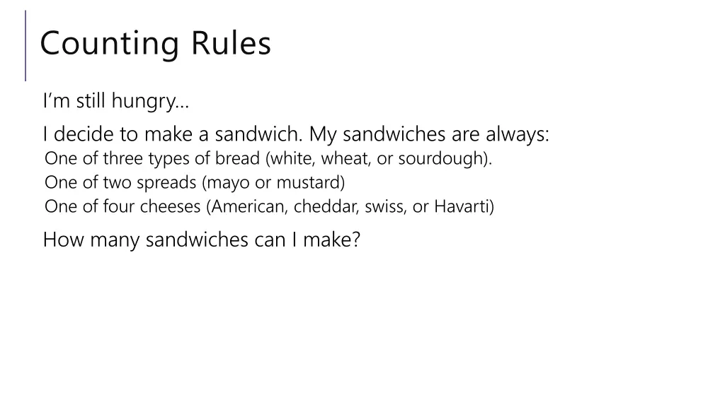 counting rules 1