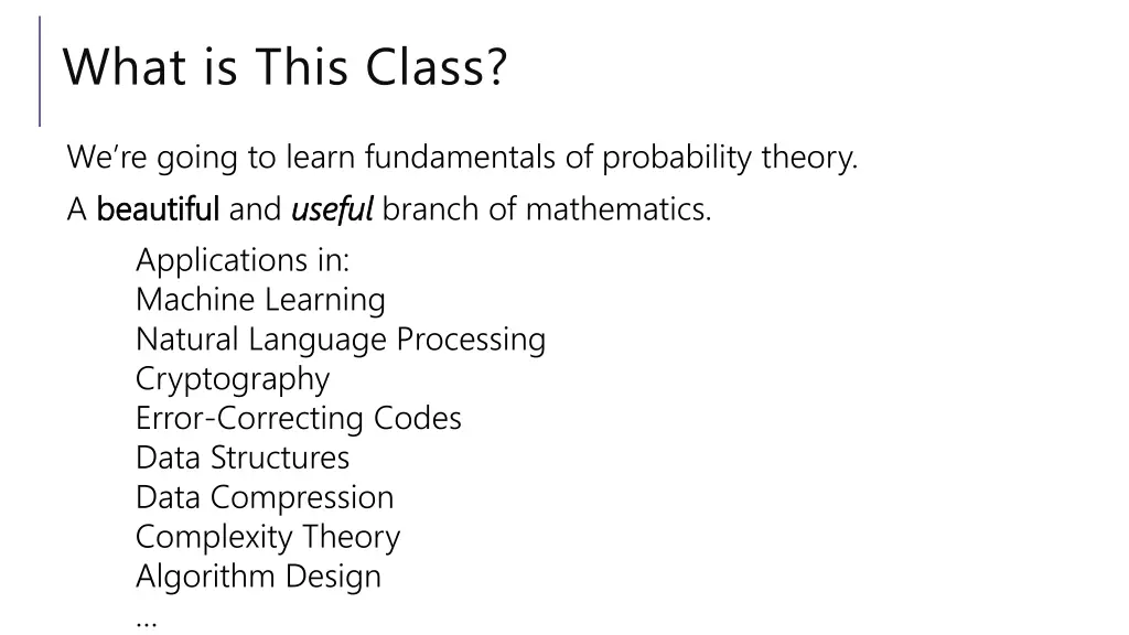 what is this class