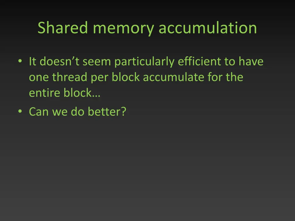 shared memory accumulation 3