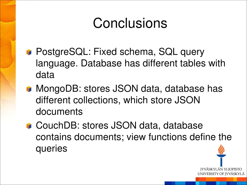 conclusions