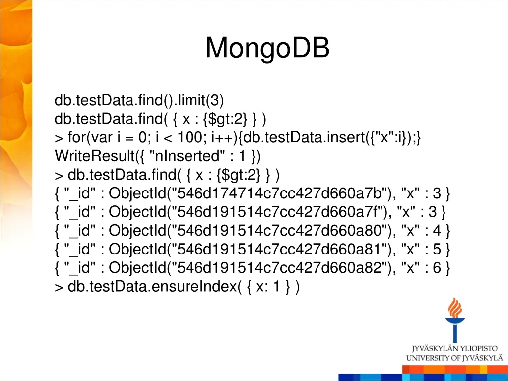 mongodb 3