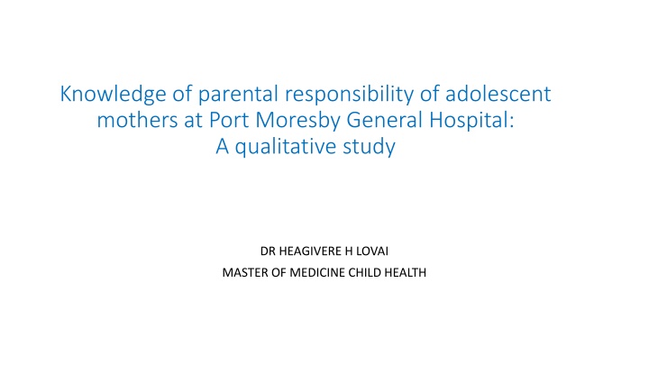 knowledge of parental responsibility